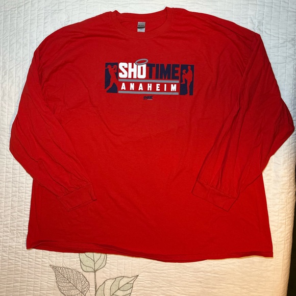 Smack Red Shohei Ohtani Anaheim Angels long sleeve - Picture 3 of 9